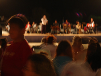 Music and dancing at the wine festival of Xerokampos